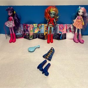 Hasbro My Little Pony Equestria Girl Dolls with Colorful Outfits